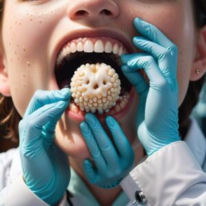 Biała krostka dziąsło u niemowlaka