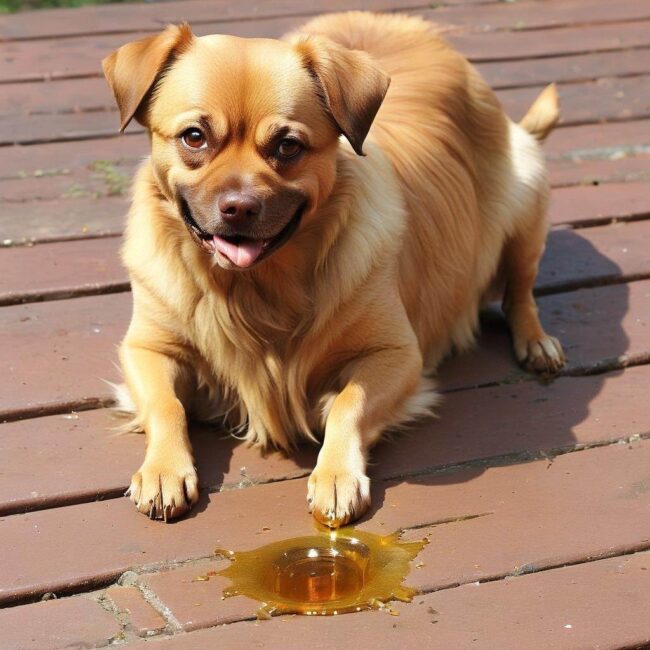 Brązowy mocz u psa objawy