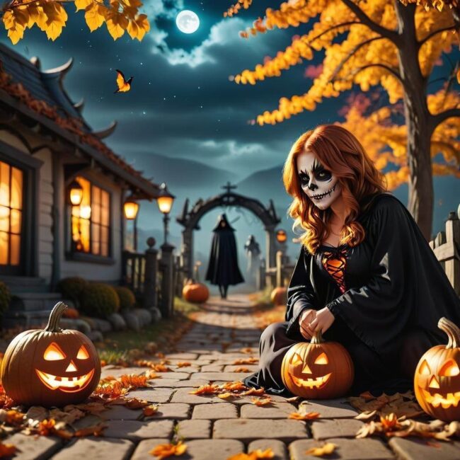 Dystans społeczny w psikusach na Halloween