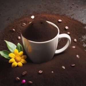 Fusy z kawy do doniczek kwiatowych