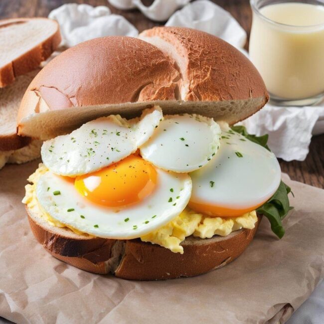 Ile energii dostarcza kanapka z jajkiem i kiełbasą