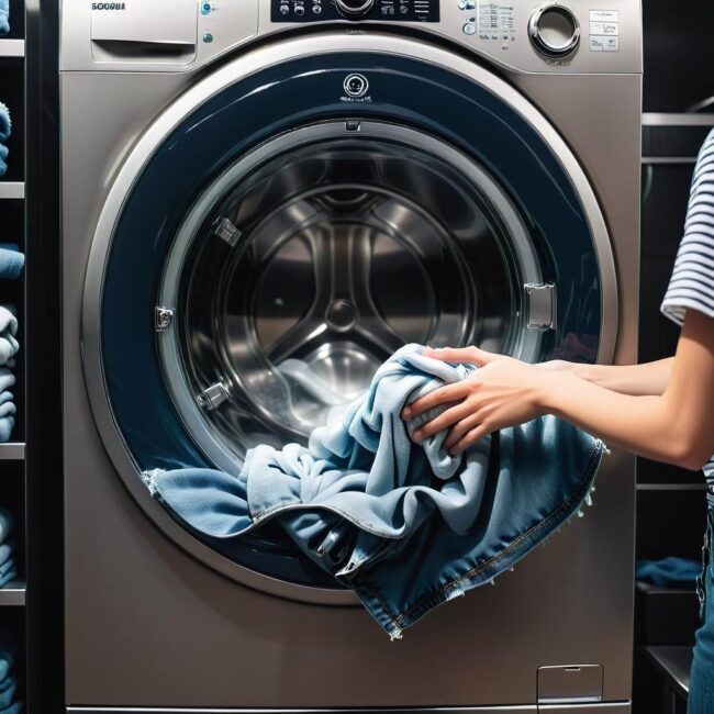 Jak unikać blaknięcia jeansów podczas prania w pralce