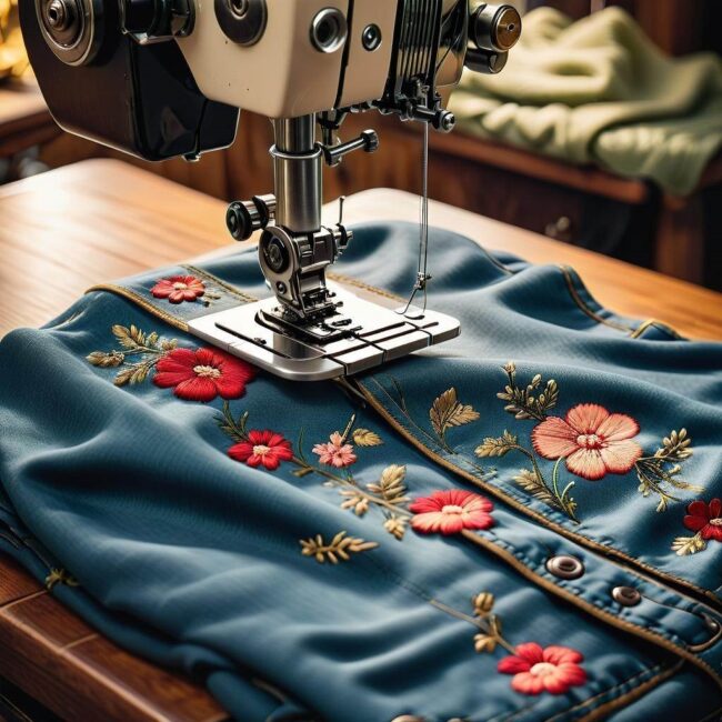 Krokowe instrukcje łatania ubrań