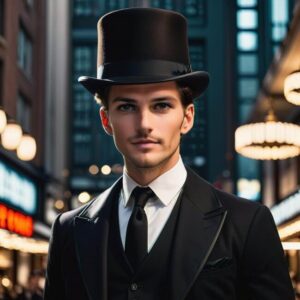 Męski kapelusz na wesele