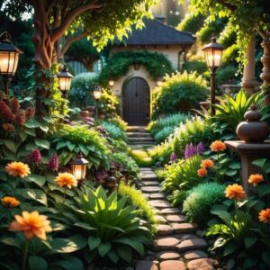 Ogród nocą pomysły