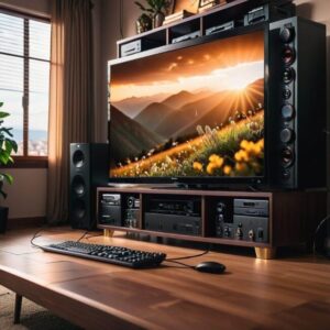 Organizacja kabli przy TV bez użycia listew