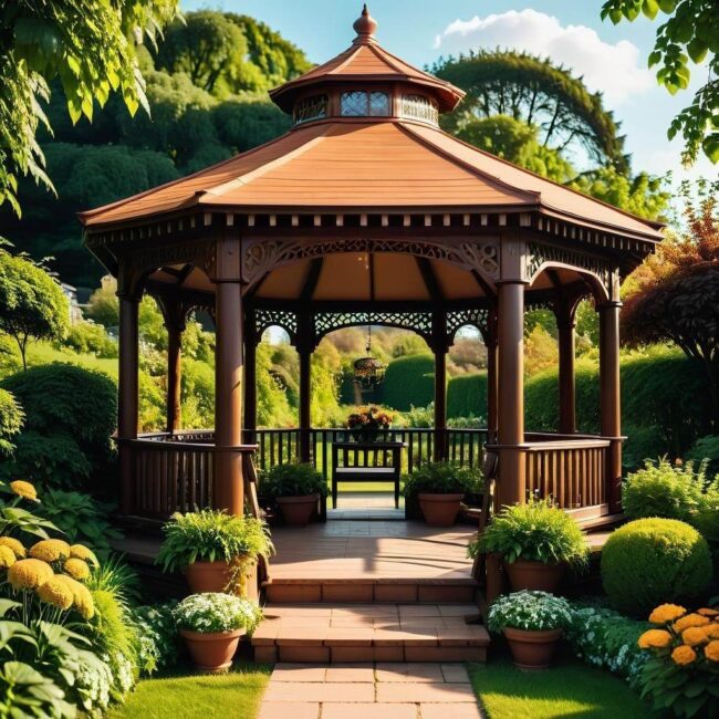 Oświetlenie altany ogrodowej