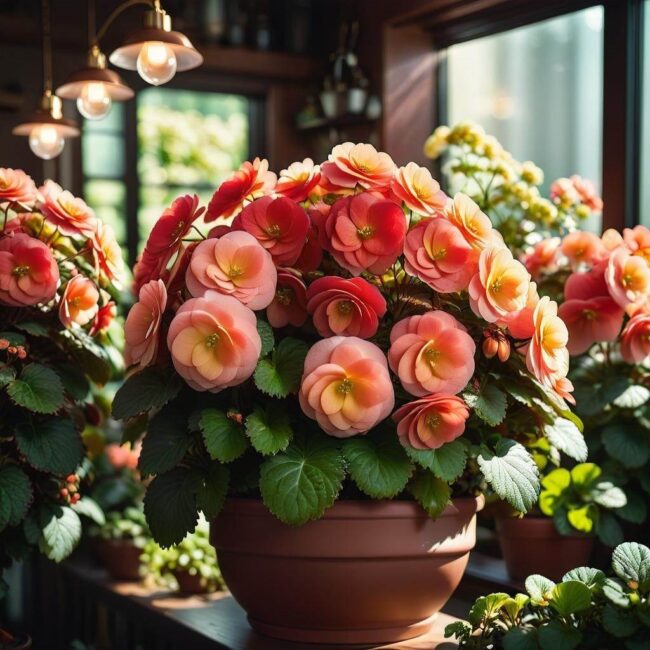 Przygotowanie begonii do zakwitnięcia