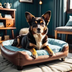 Stabilne legowisko na nóżkach dla psa