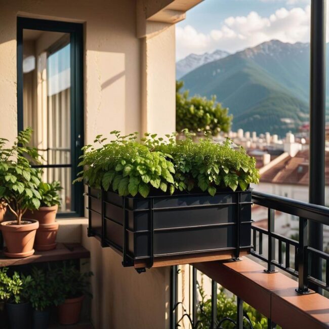 Uchwyt na kwiaty do balkonu